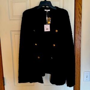 NWT Sioni chenille cardigan size large